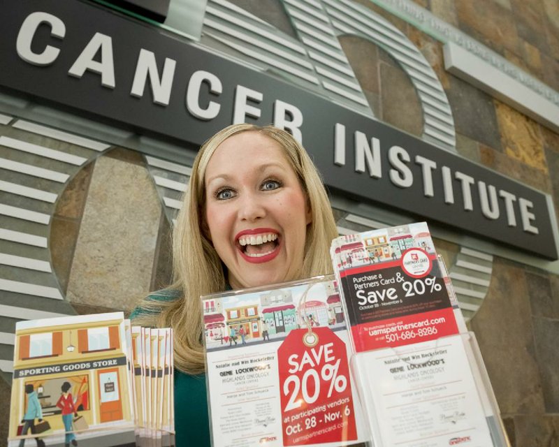 After losing her mother to breast cancer in 2008, Elizabeth Meyer resolved to continue the volunteer role she’d recently taken on with the Winthrop P. Rockefeller Cancer Institute auxiliary. This year, Meyer is chairman of the committee behind the Partners Card, a 20 percent discount card that’s good at more than 250 stores and restaurants.