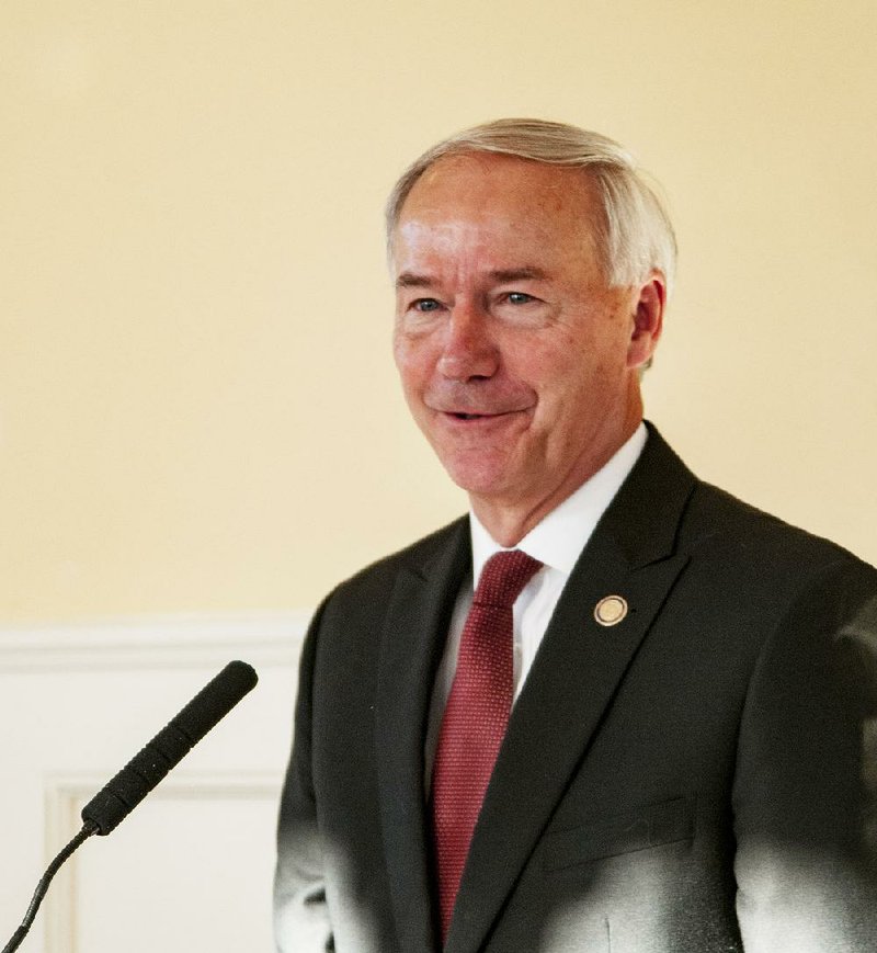  Gov. Asa Hutchinson is shown in this photo.