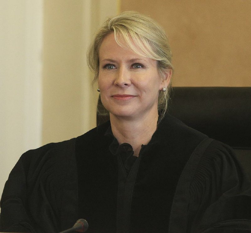Arkansas Democrat-Gazette/STATON BREIDENTHAL --9/10/15-- Arkansas Supreme Court Associate Justice Courtney Hudson Goodson.