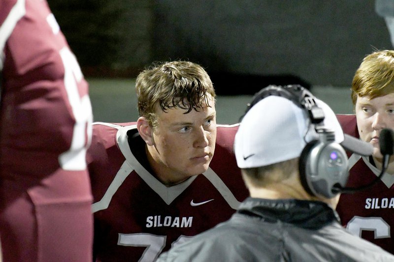 Bud Sullins/Special to the Herald-Leader Siloam Springs senior Connor Broyles starts at center for the Panthers, but is also a well-rounded student athlete. Broyles is president of Mu Alpha Theta, participates in the Film and Television Class and helps coach a Boys and Girls Club team.