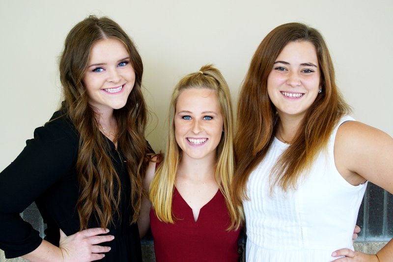 Queen candidates for Gravette High School’s homecoming on Friday are: Halle Webb, Zoe Betz and Alex Krewson.