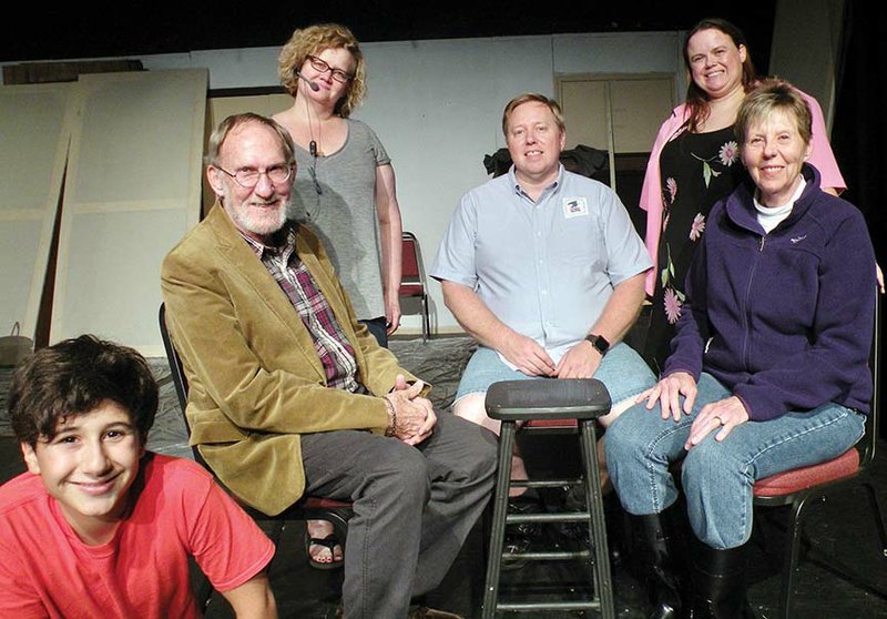 The Rialto Community Arts Center will present On Golden Pond on Nov. 4-6 and 11-13. Members of the cast include, clockwise, from left, Rowan Blanchard as Billy Ray Jr., Len Schlientz as Norman Thayer Jr., Stephanie Atkinson as The Operator, John Hopkins as Charlie Martin, Desiree’ Phillips as Chelsea Thayer Wayne and Jeannie Denniston as Ethel Thayer. Not shown is Shane Atkinson, who appears as Billy Ray.