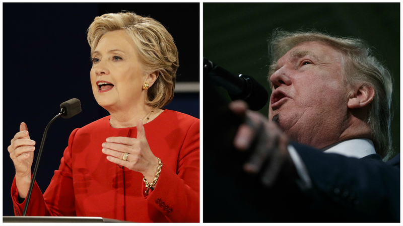 Hillary Clinton and Donald Trump. Photos by The Associated Press.