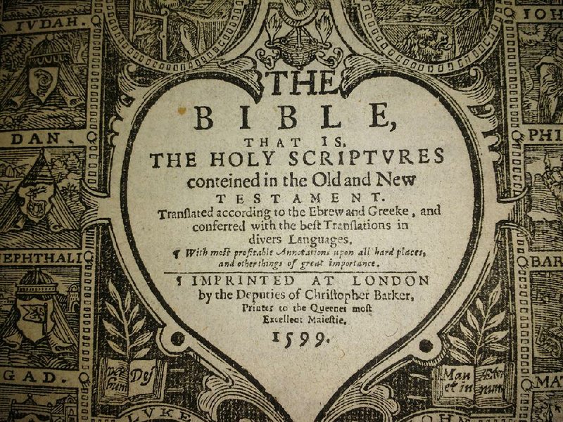 Sam Bussan, a junior at Lewis & Clark College in Portland, Ore., unearthed this centuries-old Geneva Bible in a box in the school archives. The Geneva Bible is sometimes called the “Breeches Bible” because it contains verses in Genesis that say Adam and Eve sewed breeches out of leaves to hide their nakedness.