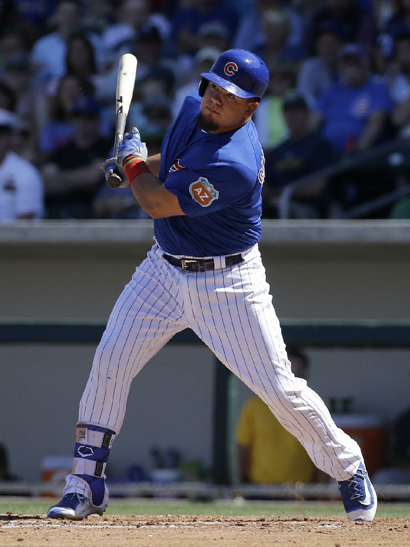 Kyle Schwarber of the Chicago Cubs, who tore his anterior cruciate ligament during the fi rst week of the season, is attempting to come back in time for the World Series by getting at-bats in the Arizona Fall League.