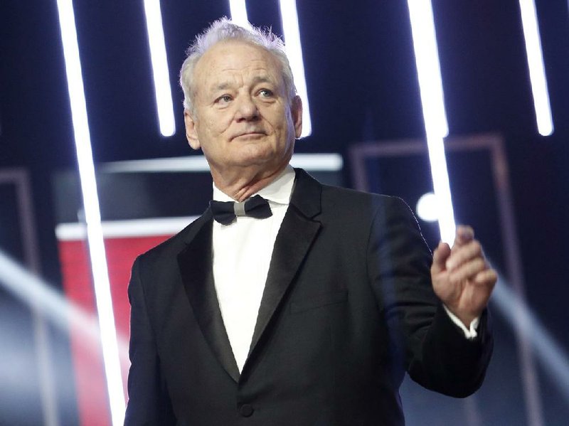 In this Dec. 4, 2015, file photo, Bill Murray gestures prior to receiving an award for his contribution to acting, during the 15th Marrakech International Film Festival in Marrakech, Morocco. 