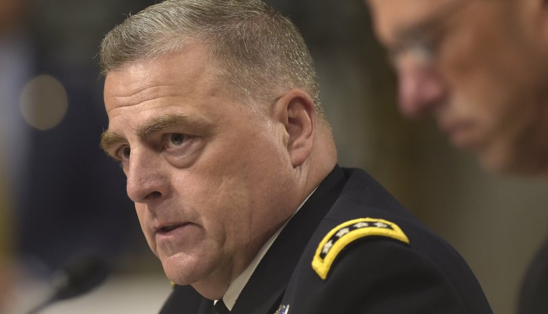 In this Sept. 15, 2016 file photo, Army Chief of Staff Gen. Mark Milley testifies on Capitol Hill in Washington. Within weeks of the Pentagon allowing transgender service members to serve openly, Army officials said 10 soldiers have formally asked to be recognized as their new, preferred gender. 