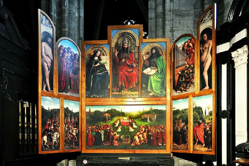 The Ghent Altarpiece (aka the Adoration of the Mystic Lamb) may be the most influential painting in European art history — and perhaps the most stolen masterpiece in existence … even Hitler coveted it.