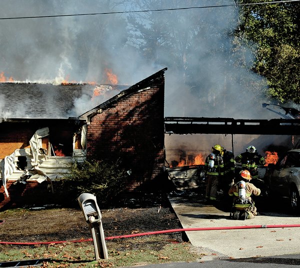 Blaze Rips Through Area Home