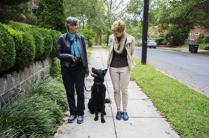 Mary Klein (left, with her wife, Stella Dawson) has advanced ovarian cancer and supports a bill to legalize medical aid in dying in Washington, D.C. 