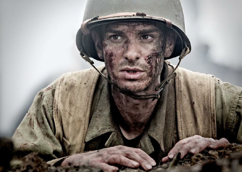 The true story of Army medic Desmond T. Doss (Andrew Garfi eld) — a conscientious objector who saved many lives in a brutal World War II battle despite strictly adhering to his Seventh-day Adventist religious beliefs that prevented him from picking up a weapon — is told in Mel Gibson’s Hacksaw Ridge.