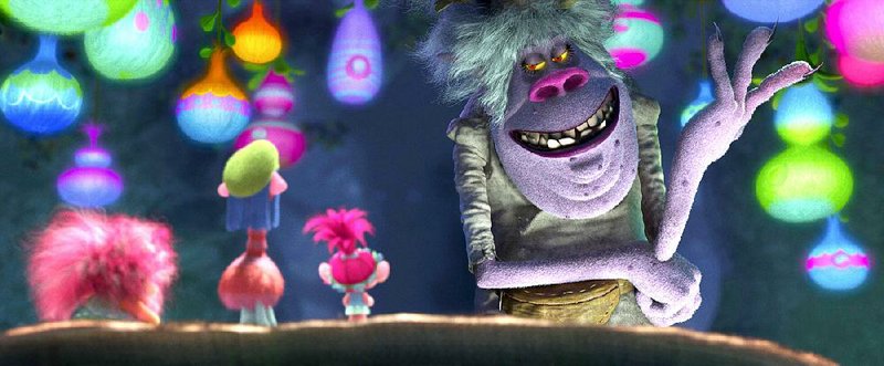 Chef (voice of Christine Baranski) is the mean-spirited leader of the Bergens in Trolls, an animated 3-D musical from DreamWorks Animation.