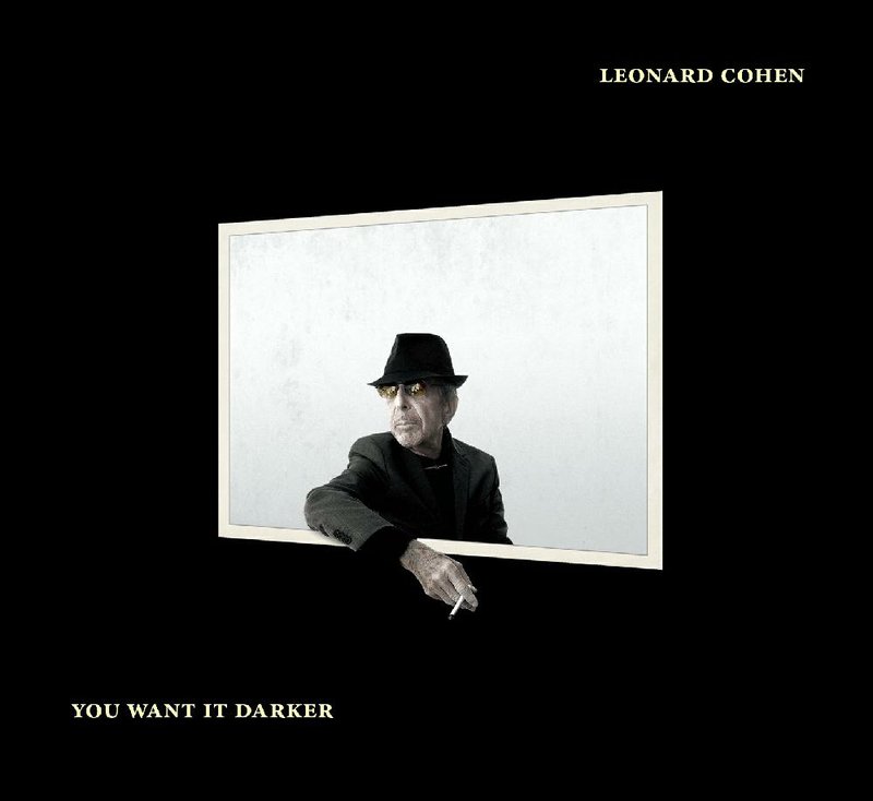 Album cover for Leonard Cohen's "You Want It Darker"