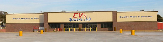 Photo by Susan Holland The new CV&#8217;s $avers Club, located on the corner at the intersections of Highway 72 and Highway 59 in Gravette, is scheduled to open Thursday, Nov. 10. The store will open its doors at 7 a.m. and a ribbon cutting will be held at 9 a.m. David Donell, a Gravette native, is local manager of the new full-service grocery.