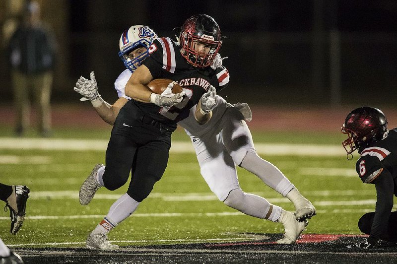 Pea Ridge running back Zaine Holley ran for 111 yards on 23 carries and scored the game-winning 6-yard touchdown to lift the Blackhawks past Arkadelphia 30-24 on Friday night.