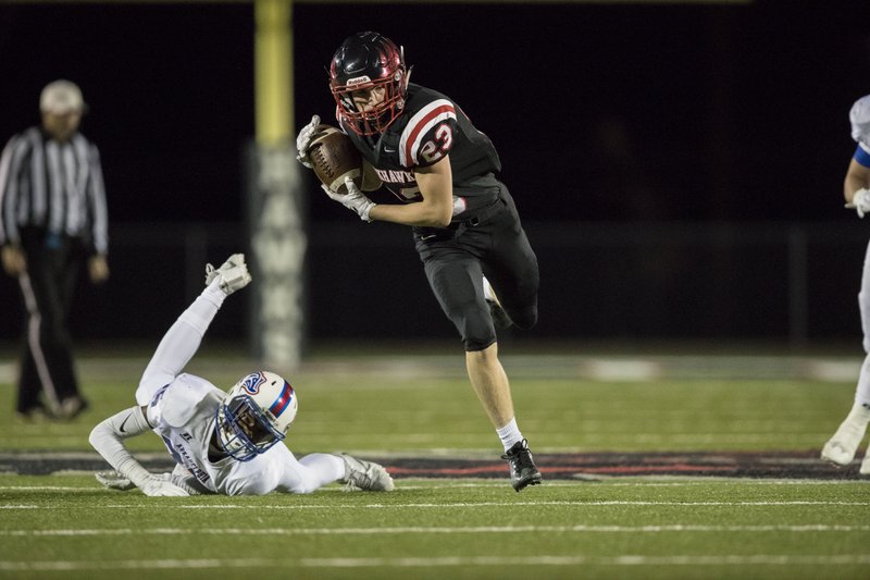 Pea Ridge’s Hayden Holtgrewe enters tonight’s semifinal matchup against Arkadelphia with consecutive seven-catch performances and six touchdown catches in the Blackhawks’ last five games.