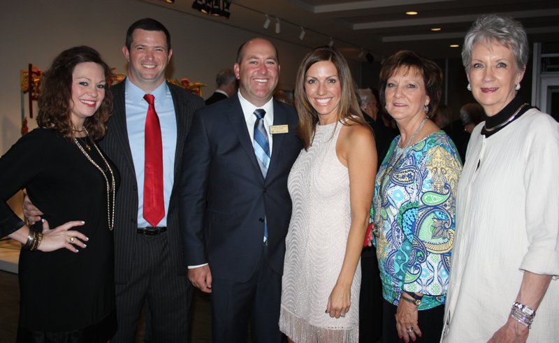 Susan and Tom Coughlin Jr., Patrick and Meredith Woodruff, Rhonda Woodruff and Dana Johnson help support Circle of Life Hospice at the Art of Hospice benefit Nov. 5.