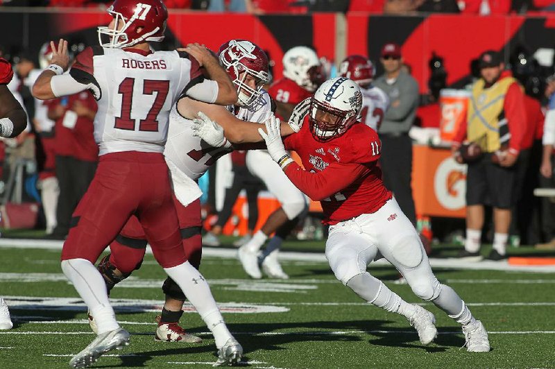 Arkansas State defensive end Javon Rolland-Jones and the Red Wolves defense might have their hands full in Thursday’s night showdown against a Troy team that’s won seven games in a row and leads the Sun Belt Conference in scoring and total offense.