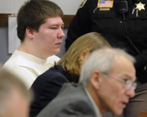 In this Jan. 19, 2010 file photo, Brendan Dassey, left, listens to testimony at the Manitowoc County Courthouse in Manitowoc, Wis. Dassey, whose homicide conviction was overturned in a case profiled in the Netflix series "Making a Murderer" was ordered released Monday, Nov. 14, 2016, from federal prison while prosecutors appeal. Dassey's supervised release was not immediate and is contingent upon him meeting multiple conditions. 
