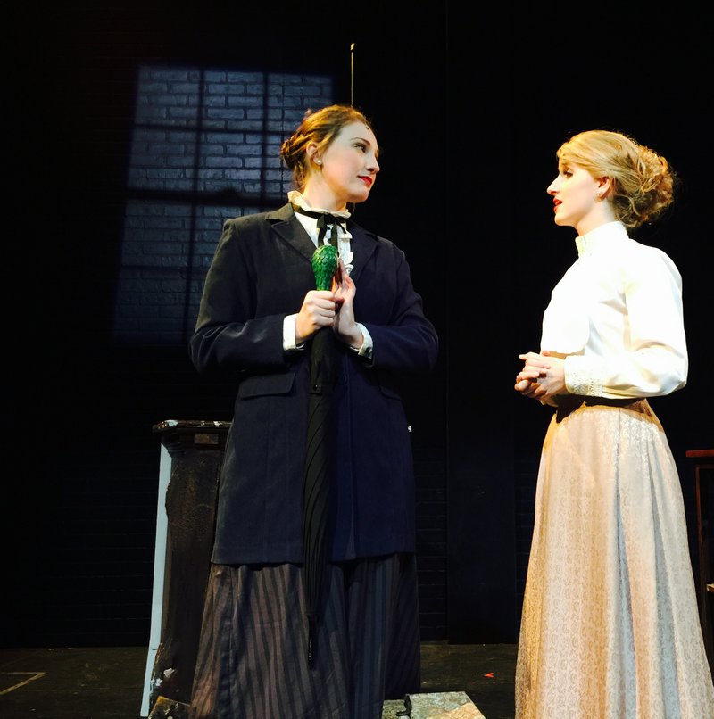 Mary Larkin Furlow, left, is Mary Poppins and Abigail DeJarnatt is Winifred Banks in the Arts Live Theatre production of the classic musical.