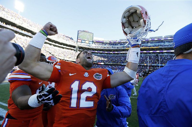 Florida quarterback Austin Appleby completed seven of 17 passes, but one of his completions was a 98-yard touchdown to Tyrie Cleveland as the No. 23 Gators beat No. 16 LSU 16-10 on Saturday in Baton Rouge.