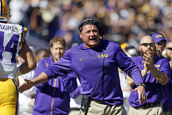 LSU introduces Ed Orgeron as interim head football coach