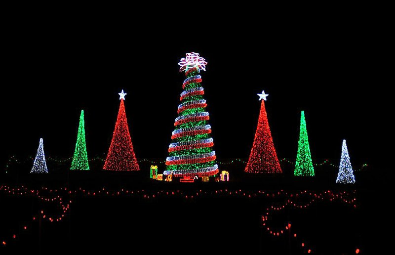 Christmas lights are on display at Garvan Woodland Gardens through Dec. 31.