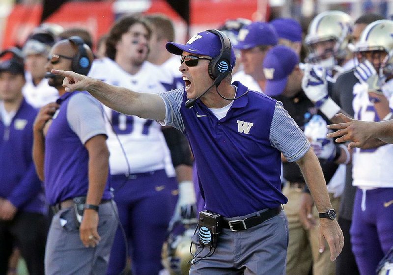 Washington Coach Chris Petersen has the Huskies on the cusp of earning a spot in the College Football Playoff, but a loss tonight against No. 8 Colorado in the Pac-12 Championship Game will damage their chances of making the field.
