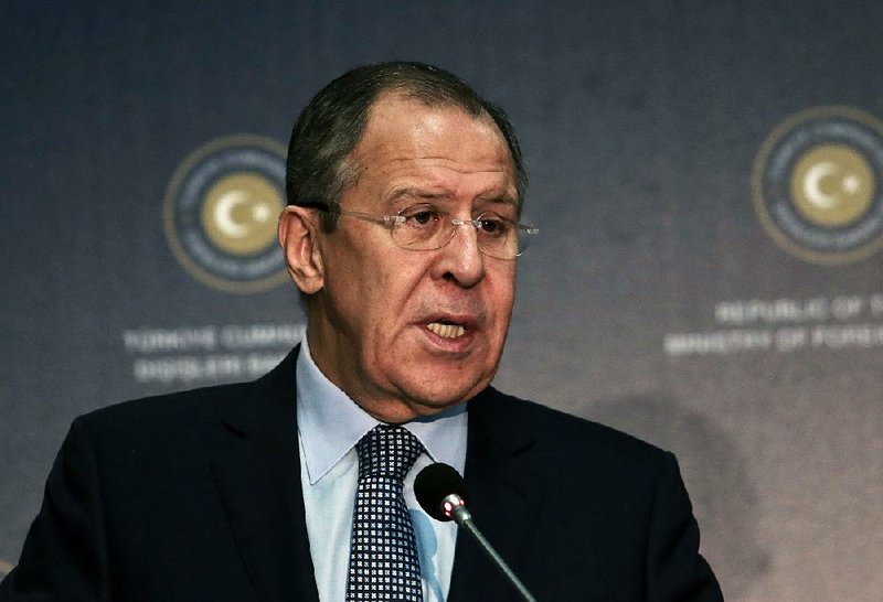 Russian Foreign Minister Sergey Lavrov said Thursday in Ankara, Turkey, that Russia will support the Syrian government until the city of Aleppo is “cleared of terrorists.”