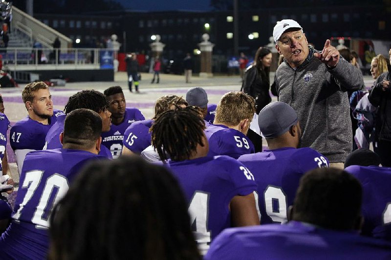 Central Arkansas Coach Steve Campbell has the Bears one victory away from advancing to the Football Championship Subdivision quarterfinals.