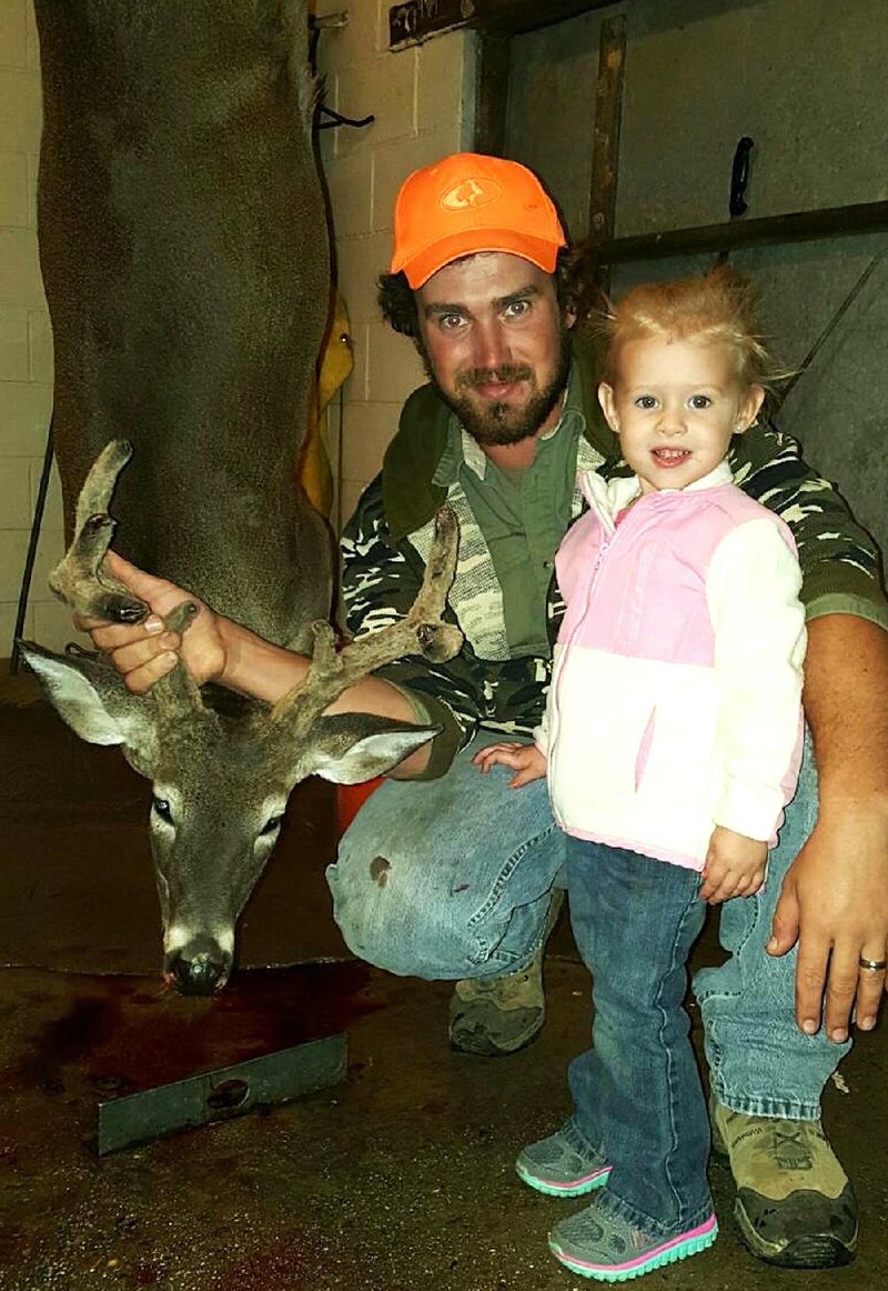 Wesley Crutchfield (above) killed this rare hermaphrodite doe Nov. 13 in Grant County. 
