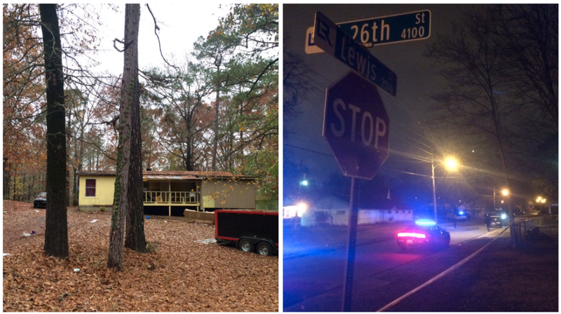 Left: The scene of a double shooting on Ironton Cut Off Road.
Right: The scene of a drive-by shooting at W. 26th St. and Lewis St.