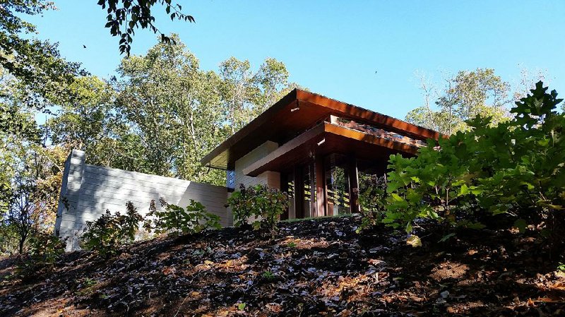 The Frank Lloyd Wright-designed Bachman-Wilson House was moved to Arkansas from Millstone, N.J., and opened to the public in 2015.