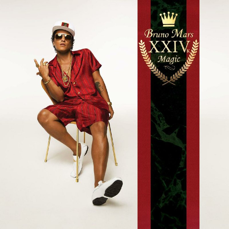 Album cover for Bruno Mars' "XXIV K Magic"