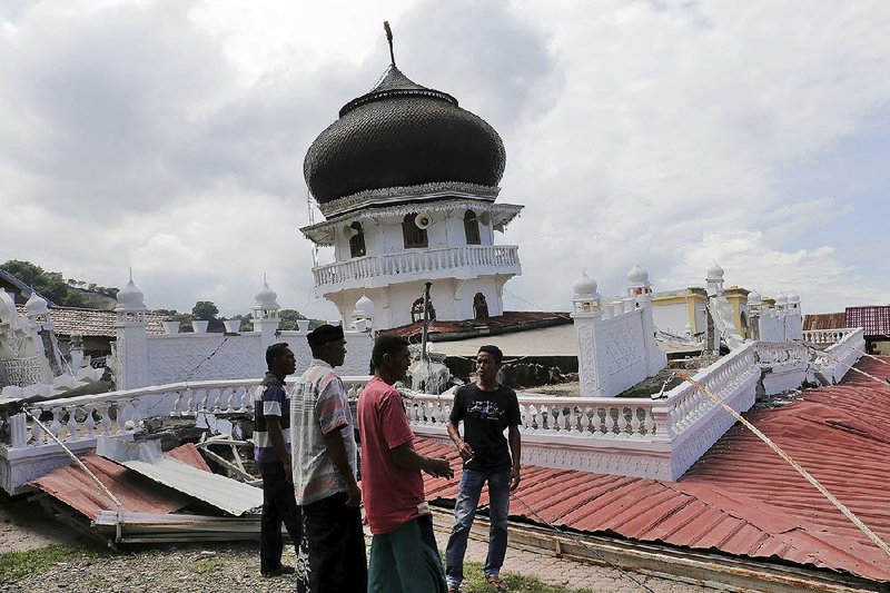 A mosque in Pidie Jaya was one of the buildings toppled by the earthquake that struck early Wednesday in Aceh province in Indonesia. 