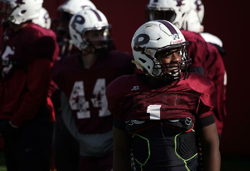 Prescott running back Carlos Vanhook has rushed for 1,273 yards and 29 touchdowns on 172 carries for the Curley Wolves, and is hoping to add a Class 3A state title this season.