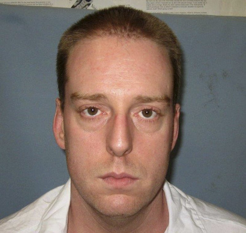 FILE - This undated photo provided by the Alabama Department of Corrections shows Ronald Bert Smith Jr.. Smith Jr., an Alabama inmate coughed repeatedly and his upper body heaved for at least 13 minutes during an execution, Thursday, Dec. 8, 2016, using a drug that has previously been used in problematic lethal injections in at least three other states. 