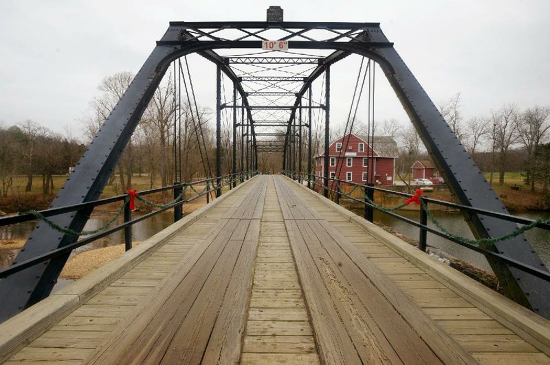War Eagle Bridge spans War Eagle Creek on Sunday in Benton County east of Rogers.