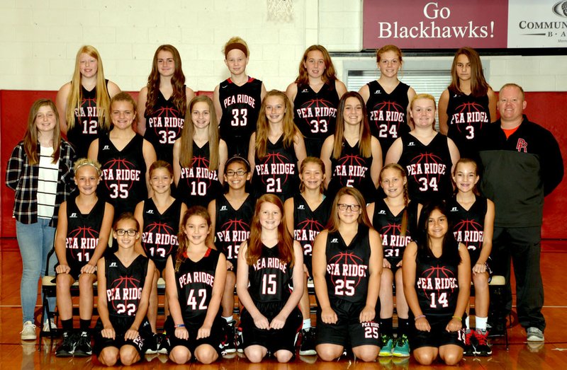 Seventh-grade Lady Blackhawk basketball
