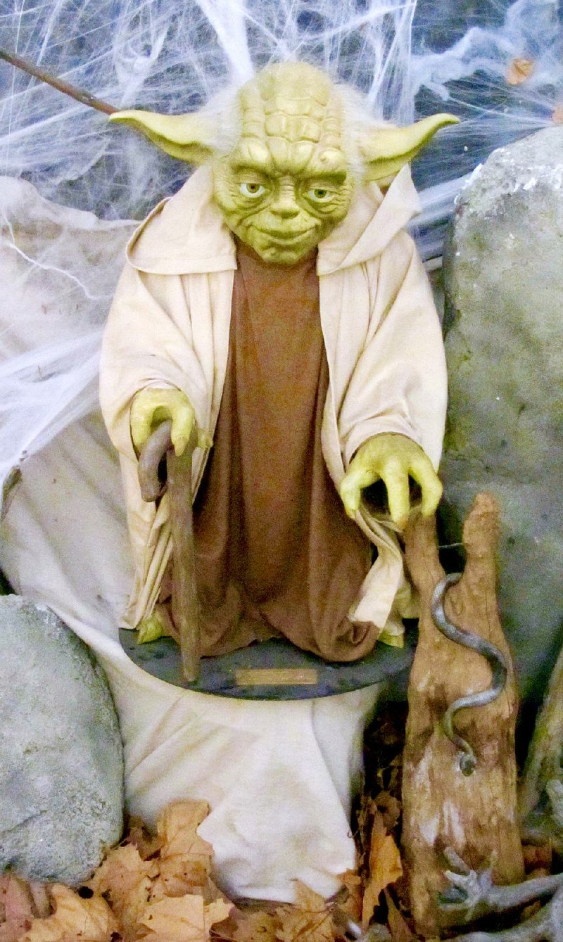 A full-size mannequin of Yoda is among the many Star Wars artifacts on display at The Galaxy Connection museum in Hot Springs. 