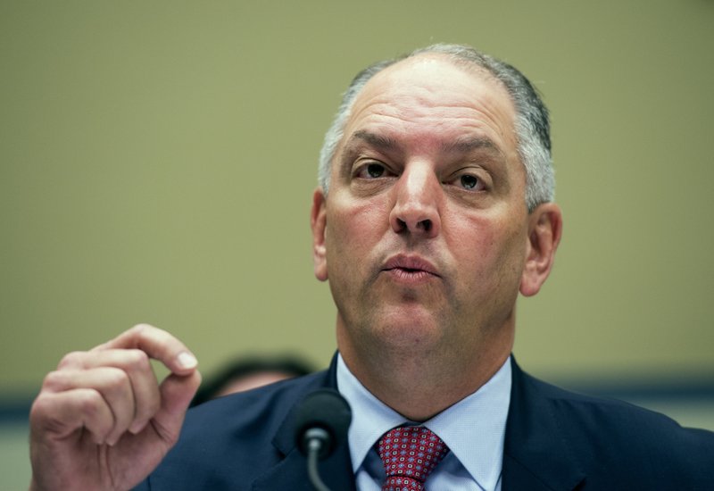In this Sept. 9, 2016 file photo, Louisiana Gov. John Bel Edwards testifies in on Capitol Hill in Washington. An executive order issued by Louisiana's governor that was aimed at protecting the rights of LGBT people in state government was thrown out Wednesday, Dec. 14, 2016, by state District Judge Todd Hernandez, who said the governor exceeded his authority. Edwards said he intends to appeal. 