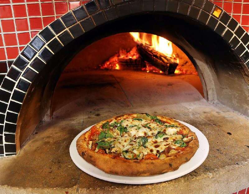 Wood-fired pizzas at Ristorante Capeo in North Little Rock’s Argenta district.