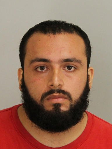 This September 2016 file photo provided by the Union County Prosecutor's Office shows Ahmad Khan Rahimi. A federal prosecutor on Monday, Dec. 19, said the government won't introduce at trial a lengthy statement from Rahimi, charged with setting off bombs in New York and New Jersey, in order to keep to a scheduled trial date in March. 