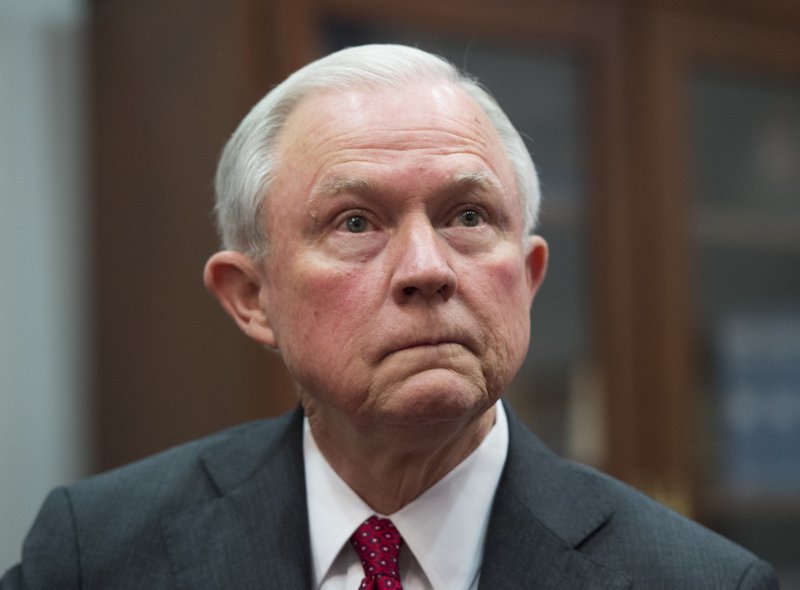 In this Nov. 29, 2016 photo, Attorney General nominee Sen. Jeff Sessions, R-Ala., is shown while meeting with Sen. Charles Grassley, R-Iowa, Chairman of the Senate Judiciary Committee, on Capitol Hill in Washington. A failed voting fraud prosecution from more than 30 years ago is likely to re-emerge as a contentious issue during Jeff Sessions&#x2019; confirmation hearing for attorney general. The 1985 prosecution involved three black civil rights activists accused of tampering with large numbers of absentee ballots in rural Perry County, Alabama. The defendants argued that they were assisting voters who were poor and uneducated. They were acquitted within hours. (AP Photo/Molly Riley)