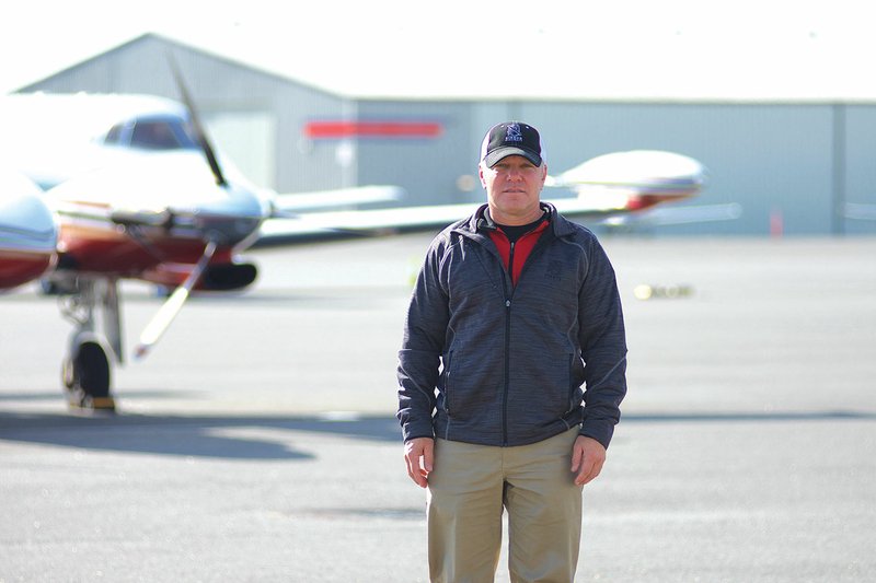 Bobby Gilliam of Cabot is the first pilot to receive SF50 type-rating certification to fly the new Vision Jet from Cirrus Aircraft. Gilliam is pictured at TAC Air, an aviation services provider, in Little Rock.