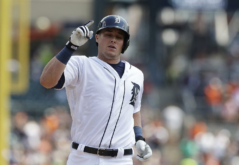 Detroit Tigers catcher James McCann (Arkansas Razorbacks) lost his hitting partner this week because of the holidays, so his wife, Jessica, stepped in to keep him on schedule with his offseason work.