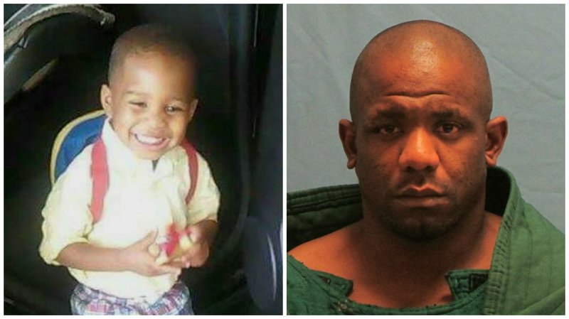 Gary Holmes Sr., 34, (right) faces one count of capital murder and two counts of committing a terrorist act in the death of 3-year-old Acen King (left) in Little Rock on Saturday, Dec. 17, 2016.