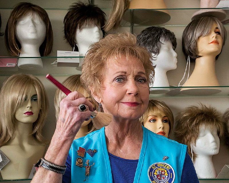 Retired cosmetologist Erma Rogers, who attended beauty school before she’d finished high school, now dedicates her time to helping cancer patients select wigs through CHI St. Vincent’s New Outlook program. “It’s a good feeling to know you’re helping someone and making them feel better.”
