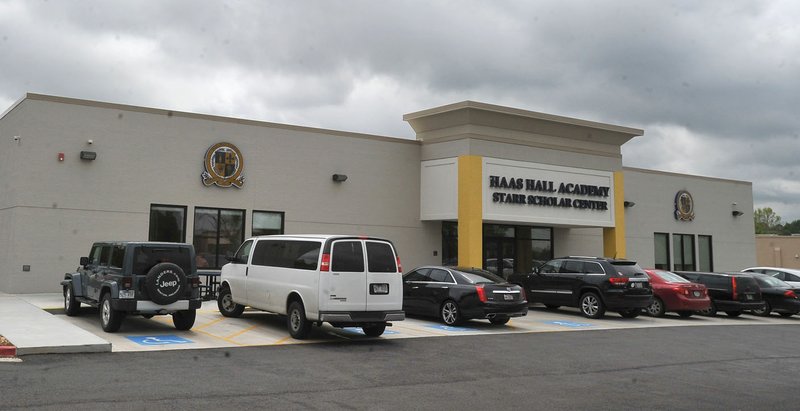 NWA Democrat-Gazette/MICHAEL WOODS @NWAMICHAELW Haas Hall Academy in Fayetteville is pictured on April 20.