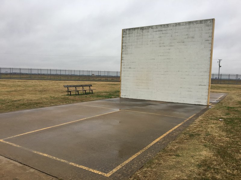 Donors contributed to build an 18-foot wall in the recreation yard at the Cummins Unit in 1993, creating the first handball court at the Department of Correction.
